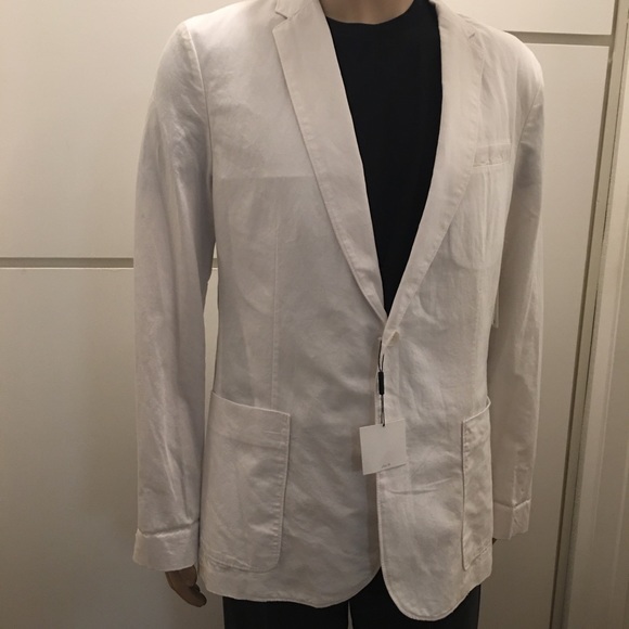 mens unlined linen blazer